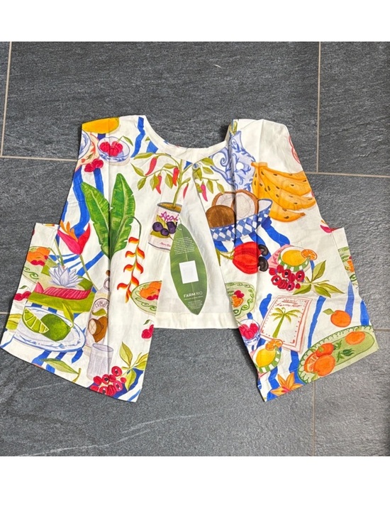 FARM Rio Tops - NWT farmrio farm fresh linen top